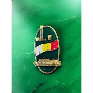 Vintage HPR Touring the Huangpu River Shanghai China Cruise Ship Brooch Pin